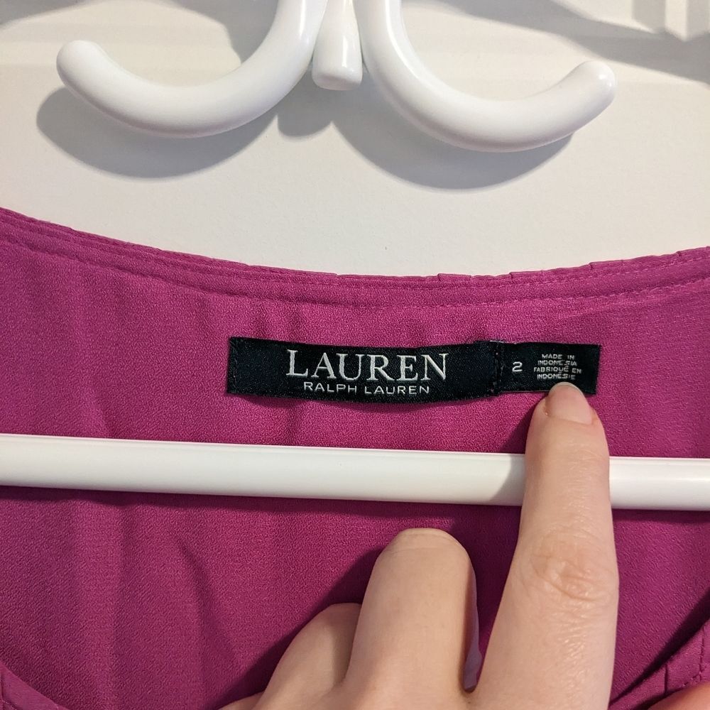 Ralph Lauren/Fuschia Dress Sz 2 - Picture 4 of 4